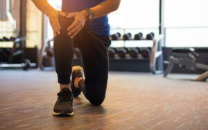 Man experiencing joint pain